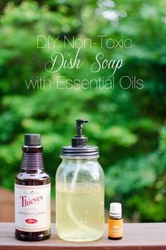 Easy DIY Dish Soap using Essential Oils Diy Dish Soap, Diy Dish, Thieves Essential Oil, Young Living Essential Oils Recipes, Essential Oils Cleaning, Diy Essentials, Clean Green, Yl Essential Oils, Homemade Products