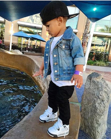 Toddler boy fashion @KortenStEiN Toddler Swag, Baby Boy Outfits Swag, Baby Boy Swag, Kid Swag, Kid Styles, Baby Swag