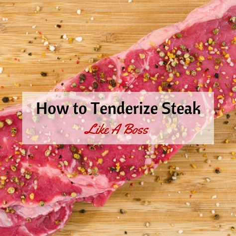 Best Steak Tenderizer Recipe, Tenderizer For Steak, How To Make A Tender Steak, Angus Sirloin Steak Recipes, Tenderize Sirloin Steak, Tender Sirloin Steak Recipes, Tenderized Steak Recipes, How To Tenderize Steak, Tenderizing Steak Marinade