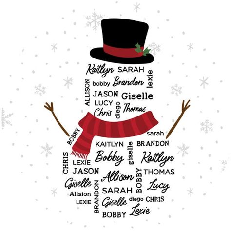 Snowman Repeating Name Collection | PersonalizationMall Snowman Name, Snowman Names Preschool, Snowman Teacher Shirts, Christmas Snowmen T Shirts Vinyl, Personalized Snowman Shirts, Family Ornaments Personalized Cricut, Name Snowman, Shape Names, Name Calling