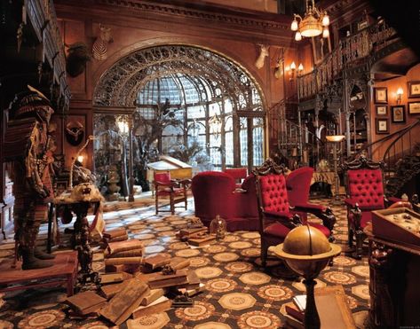 Steampunk Bedroom Decor, Steampunk Interior Design, Décor Steampunk, Steampunk Bedroom, Steampunk Interior, Steampunk Home Decor, Aesthetic Interior, Steampunk House, Castle Aesthetic