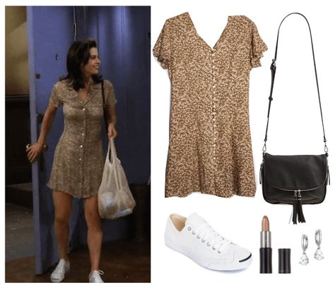 Monica Green Outfits, Monica Geller Outfits 90s Fashion, Friends 90s Outfits, Friends Outfits Inspiration, Friends Outfit, Friends Outfits, Rachel Green Outfits, Friends Style, Movie Inspired Outfits