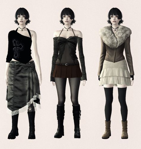 Ps2 Horror, Video Game Outfits, Horror Game Protagonist, Dress Tights, Game Protagonist, Sims 4 Expansions, Hair Dress, Fatal Frame, Sims 4 Characters