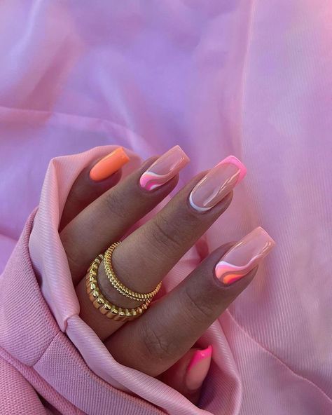 Nail Ideas Summer, Nail Art Designs 2023, Summer Nail Inspiration, Classic Nail, Nail Acrylic, Simple Gel Nails, Summery Nails, Short Acrylic Nails Designs, Popular Nails