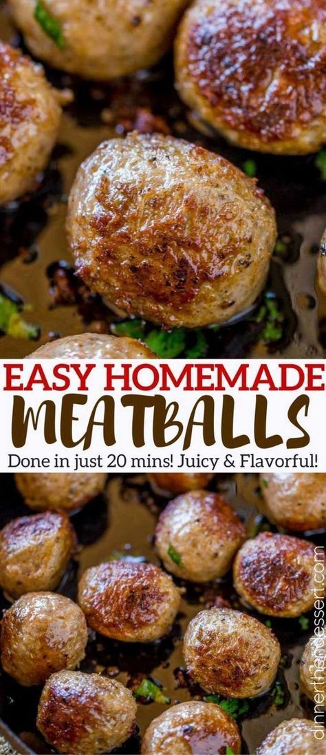 Homemade Meatballs For Appetizers, Easy Homemade Meatballs, Homemade Meatballs Easy, Homemade Meatballs Recipe, Best Meatballs, Diy Easy Recipes, Meatballs Recipes, Best New Recipes, Meatball Recipes Easy