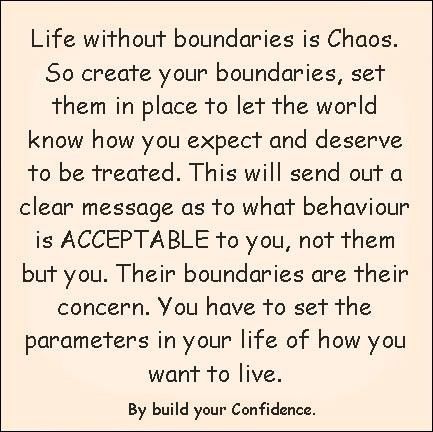 Create your boundaries and set them in place to let the world know how you expect and deserve to be treated. Boundaries Quotes, Healthy Boundaries, Setting Boundaries, Toxic People, Narcissism, Good Advice, Healthy Relationships, Great Quotes, Counseling