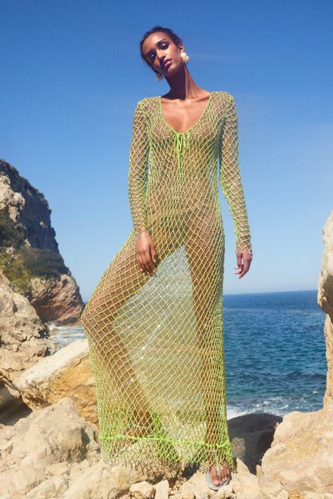 MytheresaExclusive Mytheresa Self Portrait Designer Beach Wear, Luxury Resort Wear, Beachwear Collection, Bohemian Bags, Beachwear Fashion, Beautiful Wallpaper, Crochet Dress Pattern, Macrame Tutorial, Beach Wear Dresses