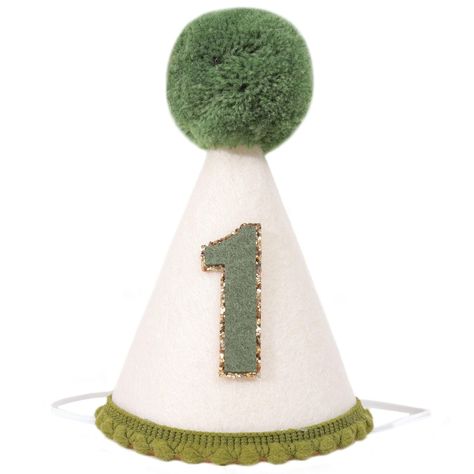 Wild One 1st Birthday Cone Hat - Greenery First Birthday Party Hat for Baby Boys,Olive 1st Birthday Party Crown. (Green and Linen 1st Birthday Party Crown) Wild One 1st Birthday Cone Hat - Greenery First Birthday Party Hat for Baby Boys,Olive 1st Birthday Party Crown. (Green and Linen 1st Birthday Party Crown) Product Description Cherish the moment forever birthday parties, christening parties, holiday parties and other memorable events! Baby's 1st birthday is an important milestone.With the baby wearing the olive party hat,he will be the most dazzling existence in the crowd and impress everyone. The crown is comfortable enough to wear for a long time,so it can stay on the baby’s head throughout the entire party period and the baby won’t try to rip it off. The green party hat can be used f Wild One 1st Birthday, Cone Hat, Photo Drop, Hat For Baby, Baby's 1st Birthday, Baby Boy Hats, Birthday Party Hats, Back Of The Head, Baby 1st Birthday