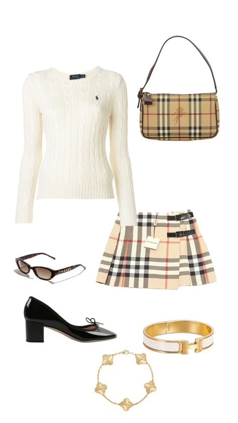 Burberry Outfit Aesthetic, Preppy Academia, Burberry Style, Blair Waldorf Summer Outfits, Gossip Girl Aesthetic Outfits, School Outfits Preppy, Gossip Girl Outfits, Stockholm Fashion, Outfit Trends