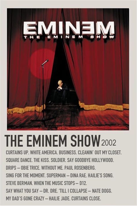 Music Polaroid Posters Eminem, Eminem Album Cover Poster, Eminem Polaroid Poster, Eminem Polaroid, The Eminem Show Album Cover, Eminem Album Cover, 111 Poster, Eminem Merch, Eminem Albums