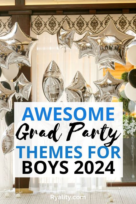 these high school graduation party themes for boys are actually so genius, I love the "cheese the day" idea, my son and his friends will love it Graduation Party Themes For Boys, High School Graduation Themes, Graduation Party Theme Ideas, Cheap Graduation Party Ideas, Guys Graduation Party, High School Graduation Party Themes, High School Graduation Cakes, Boys High School Graduation Party, Boys Graduation Party