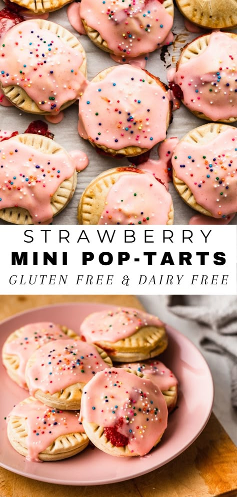 Gluten Free Pop Tarts, Strawberry Pop Tart, Pop Tart, Homemade Gluten Free, Gf Desserts, Gluten Free Sweets, Gluten Free Dairy Free Recipes, Dairy Free Dessert, Gluten Free Eating