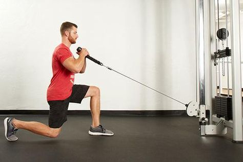 12 Cable-Machine Moves That Build Muscle and Torch Calories | LIVESTRONG.COM Pulley Exercises, Cable Machine Exercises, Cable Workouts, Cable Exercises, Machine Exercises, Cable Machine Workout, Machine Workouts, Cable Workout, Strength Training Routine