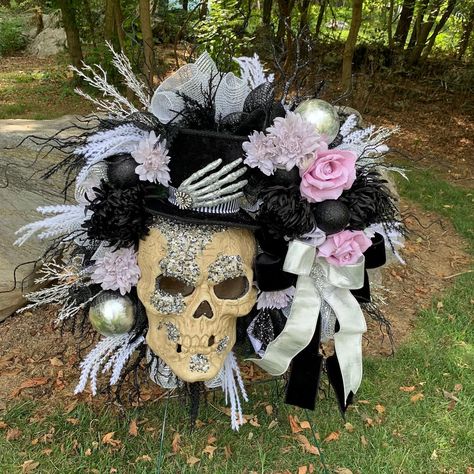 Buy Halloween Light up Disco Skull Floral Wreath Door Hanger at Walmart.com Disco Skull, Disco Ball Light, Fall Floral Decor, Skull Light, Porch Wreath, Skull Crafts, Wreath Door Hanger, 2024 Halloween, Wreath Door