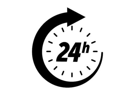 24 hours icon vector clock open time ser... | Premium Vector #Freepik #vector #24-7 #24 #24h #24-hours 24 Hour Clock, Graphic Design Business Card, Arrow Sign, Arrow Signs, Galaxy Phone Wallpaper, Wallpaper Images, Phone Wallpaper Images, Design Business, Vector Photo