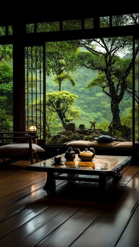 Japanese Bedroom Aesthetic, Inner Peace Art, Japanese Bedroom Design, Japanese Bedroom, Zen House, Log Cabin Interior, Relax And Unwind, Japanese Interior, Design Your Dream House