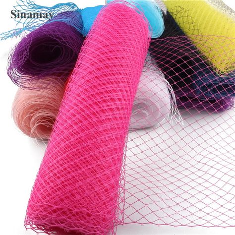 20CM Imitation Sinamay Fascinator Base Making Party Hats DIY Millinery Cocktail Headwear Wedding Hairstyle 22 Color for Select _ - AliExpress Mobile Party Hats Diy, Millinery Diy, Netting Fabric, Fascinator Hats Diy, Fascinator Hairstyles, Hat Base, Diy Embroidery Patterns, Fascinator Hat, Diy Hat