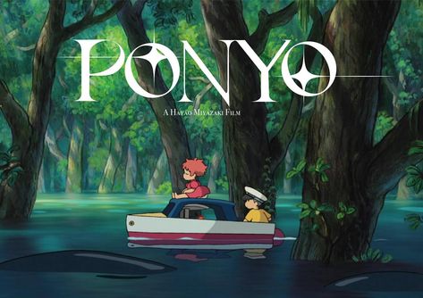 ponyo titlecards! #typography #ponyo #titlecard #illustrator #ghibli Ponyo Official Art, Studio Ghibli Typography, Ponyo Quote, Ponyo Posters, Studio Ghibli Illustration, Ghibli Illustration, Aesthetic Widgets, Print For Wall, Studio Ghibli Movies