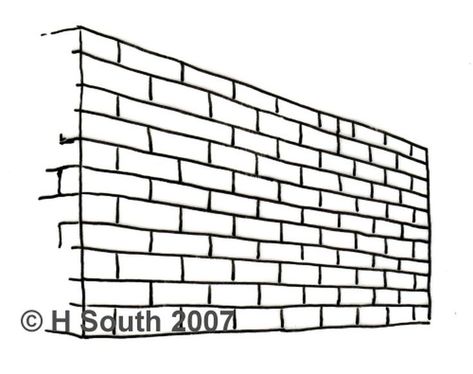 8 Steps to Drawing a Brick Wall in Perspective Brick wall drawing Wall Perspective, Draw Bricks, Brick Wall Drawing, Illusions Drawings, How To Draw Perspective, Bubble Graffiti, Optical Illusions Drawings, Wall Drawing Ideas, Brick Wall Pattern