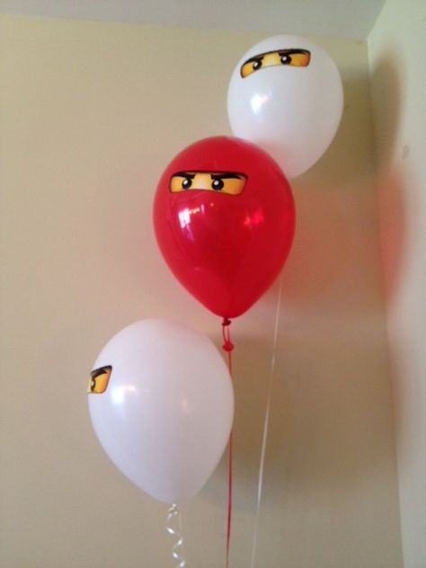 ninjago balloons Ninjago Balloons, Birthday Party Hacks, Ninja Go, Lego Ninjago Party, Lego Ninjago Birthday, Ninjago Birthday Party, Ninja Birthday Parties, Ninjago Birthday, Ninjago Party