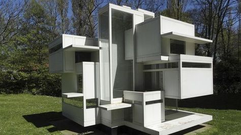 Holanda recupera la visión radical de la arquitectura del neoplasticismo Cubist Architecture, Schroder House, Cubes Architecture, Theo Van Doesburg, Concept Models Architecture, Concept Model, Arch Model, Architecture Model Making, Architecture Design Concept