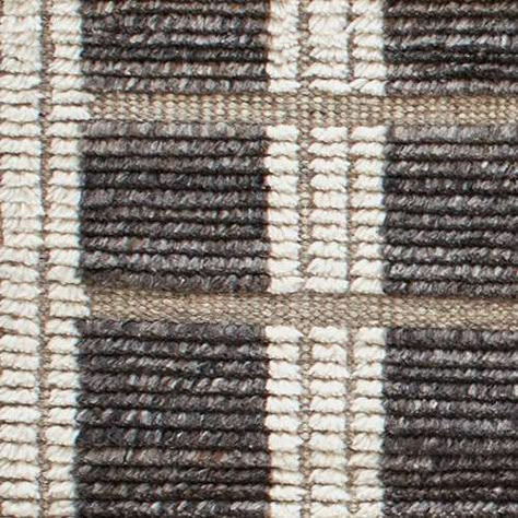 Underlying harmonies of sumptuous surfaces and calming tones are found in this luxurious hand-knotted wool rug. Tufty stripes of Ivory fleece alternate with raised bands of naturally coloured, mélange Charcoal wool. Interspersed by low-profile, woven taupe boundaries that bring rhythm to the textural blocks. Length sides are lightened with funky, bohemian braided tassels that add whimsy. This beautiful, simple rug will create a striking foundation for architectural and modern spaces. Designed Rugs 2023, Farm House Furniture, Academia Interior, Dark Academia Interior, Simple Rug, House Color Palette, Team Office, Rugs Wallpaper, Marie Flanigan