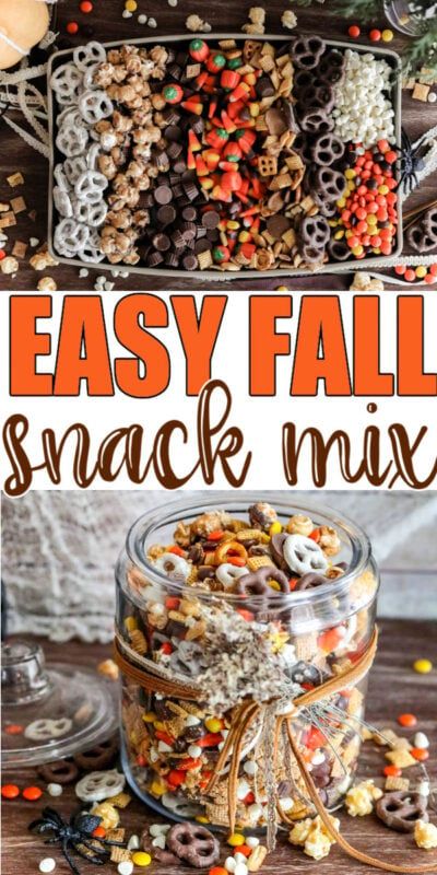 Easy Snack Mixes For A Party, Savory Fall Chex Mix Recipes, Best Snack Mix Ever, Chex Mix Recipes Autumn, Easy Fall Snack Mix Recipes, Fall Bbq Menu Ideas, First Day Of Fall Treats, Chez Mix Recipes Fall, What To Sell At A Fall Festival