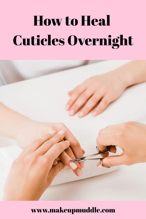 Discover the secret to repairing cuticles overnight! Achieve soft and nourished cuticles with our effective tips for healing cracked and dry cuticles. Say goodbye to discomfort and hello to the best cuticle care routine. Click now for more information on how to achieve beautiful, healthy nails! How To Take Care Of Your Cuticles, How To Fix Weak Nails, Nail And Cuticle Care, Dry Cuticles How To Get Rid Of, How To Fix Cuticles, How To Heal Cuticles Fast, How To Get Rid Of Hang Nails, How To Clean Cuticles At Home, Hang Nail Remedy