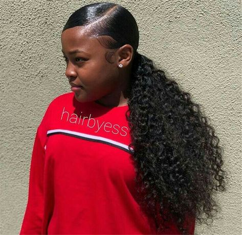 💫Like what you see???FOLLOW me on PINTEREST for more @Amani M 💫 Ponytail Weave, Side Ponytail Hairstyles, Slick Ponytail, Slicked Back Ponytail, Weave Ponytail Hairstyles, Black Ponytail Hairstyles, Side Ponytail, Brazilian Hair Weave, Slick Back