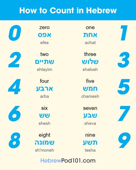 Hebrew Numbers: How to Count in Hebrew Hebrew Numbers, Learn Hebrew Alphabet, Hebrew Language Learning, Hebrew Language Words, Hebrew Education, Hebrew Vocabulary, Hebrew Writing, Jewish Learning, Hebrew Lessons