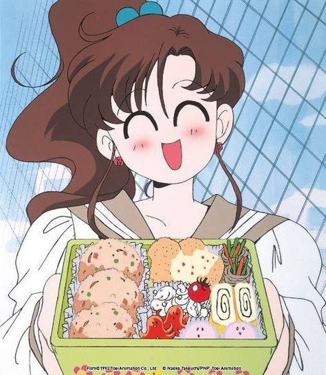 Makoto Kino and her homemade lunch. Makoto Kino, Goofy Face, Moon Artwork, Homemade Lunch, Plantas Vs Zombies, Princess Serenity, Sailor Moon Wallpaper, Sailor Moon Character, Usagi Tsukino