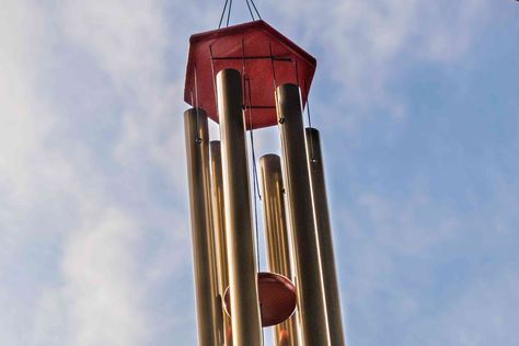 How to Hang Wind Chimes Heat Registers, Porch Ceiling, Ceiling Hooks, Balcony Deck, How To Hang, Home Porch, Rare Earth Magnets, Deck Railings, Copper Pipe