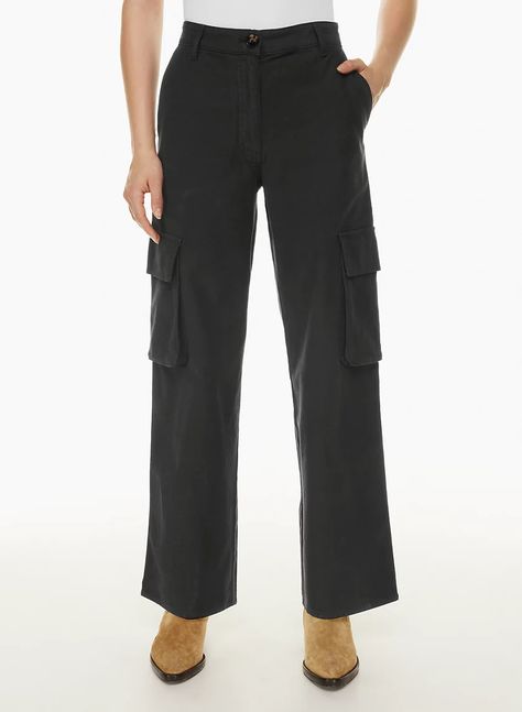 HIGHWAY CARGO PANT - High-waisted cargo pants Women Dress Pants, High Waisted Cargo Pants, Denim Vans, Trousers Casual, Cargo Pant, Womens Dress Pants, Cropped Trousers, Brushed Cotton, Pants Trousers