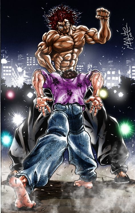 Baki Manga Panels Colored, Baki Hanma Outfit, Baki Hanma Wallpaper 4k Ultra Hd, Yujiro Hanma Smile, Baki And Yujiro, Baki Hanma Fanart, Baki Yujiro Hanma, Baki Vs Yujiro, Baki Hanna