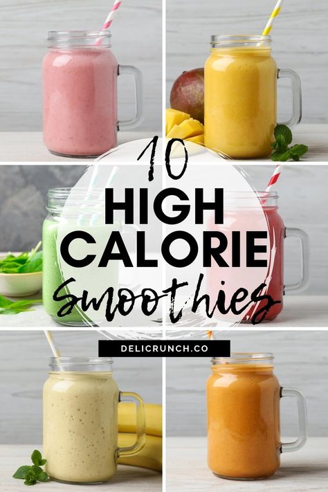 High Calorie Shakes, High Calorie Breakfast, 7up Cake, Gain Meals, Gain Weight Smoothie, High Calorie Smoothies, High Calorie Snacks, Calorie Breakfast, Healthy Weight Gain Foods