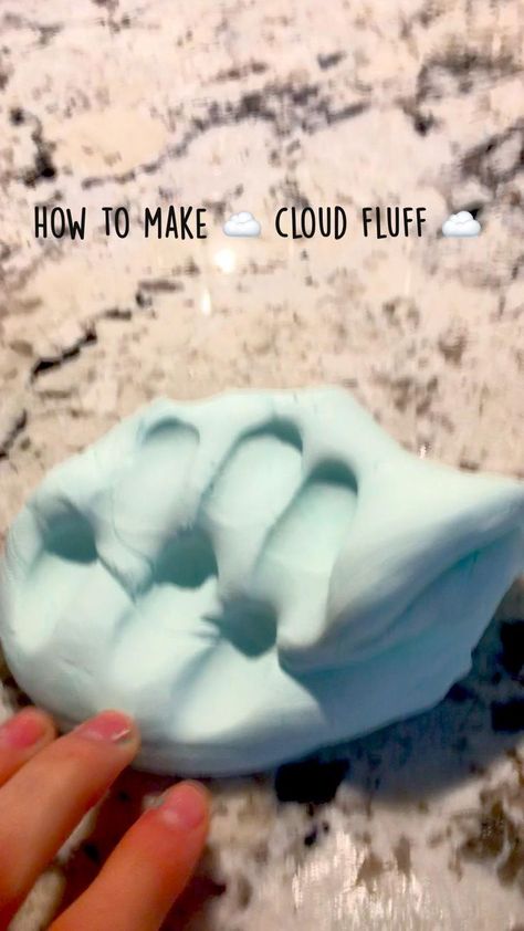 Cloud Fluff, Cool Slime Recipes, How To Make Clouds, Diy Slime Recipe, Creative Kids Crafts, Desain Quilling, Slime Craft, Diy Crafts For Girls, Pinterest Diy Crafts