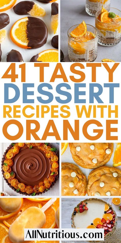 Tangy Food Recipes, Dessert Recipes Using Fresh Oranges, Mandarin Dessert Recipe, Unique Dessert Flavors, Orange Snack Ideas, Cutie Orange Recipes, What Can I Make With Oranges, How To Use Up Oranges, Dessert With Oranges