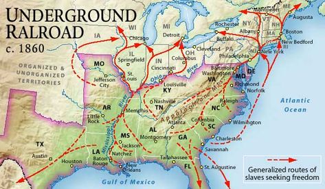 The Underground Railroad was neither a railroad, nor was it underground.  The term is symbolic only. Harriet Tubman Underground Railroad, Underground Railroad Quilts, The Underground Railroad, The Oregon Trail, Ohio History, Underground Railroad, Homeschool History, Harriet Tubman, Teaching Social Studies