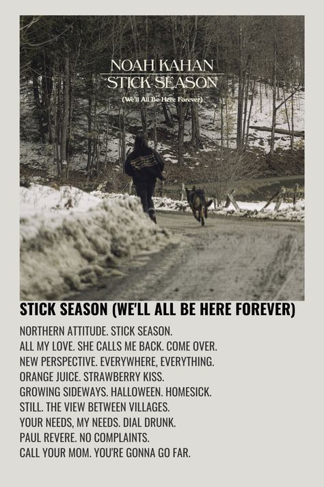 Noah Kahan Album Cover Poster, Stick Season Album Cover, Noah Kahan Album Poster, Noah Kahan Well All Be Here Forever, Noah Kahan Stick Season Poster, Wardobe Door, Stick Season Poster, Paul Revere Noah Kahan, Noah Kahn Posters