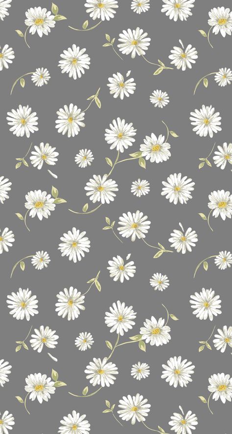 Cute Floral Wallpaper Daisy Pattern Wallpaper, Cute Daisy Wallpaper, Iphone Wallpaper Vsco, Iphone Arkaplanları, Daisy Wallpaper, Simple Iphone Wallpaper, 패턴 배경화면, Tapeta Pro Iphone, Trendy Wallpaper