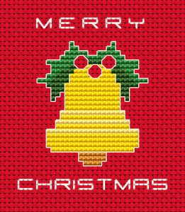 Christmas Bells Cross Stitch, Bell Cross Stitch, Cross Stitch Merry Christmas, Christmas Needlework, Christmas Cross Stitch Patterns Free, Christmas Charts, Cross Stitch Christmas Cards, Xmas Bells, Cross Stitch Stocking