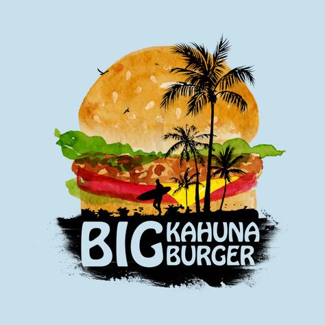 Check out this awesome 'BIG+KAHUNA+BURGER' design on @TeePublic! Burger T Shirt Design, Big Kahuna, Pulp Fiction T Shirt, Summer Burgers, Pulp Fiction, Print Design, Tshirt Designs, Art Inspiration, Art Prints