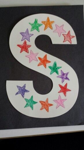 S is for star Literacy Crafts, Letter Animals, Preschool Letter S, Letter S Crafts, Alphabet Writing Worksheets, Preschool Craft Activities, Alphabet Crafts Preschool, Alphabet Letter Crafts, Letter Crafts