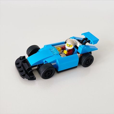 Lego Ideas For Kids, Lego Race Car, Custom Race Car, Building Games, Lego Models, Formula 1 Car, Lego Cars, Lego Instructions, City Car