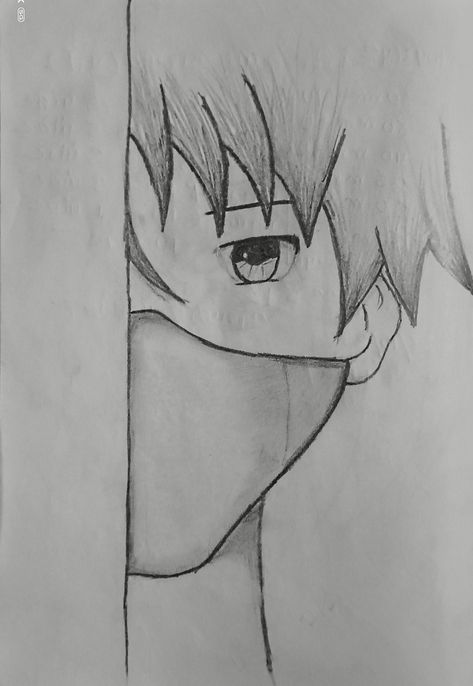 Face Drawing Sketches, Half Face Drawing, Kakashi Drawing, Shading Drawing, Half Face, Body Drawing, Cute Easy Drawings, Book Art Drawings, Drawing Sketch