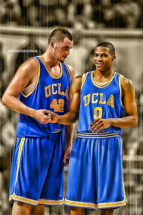 Kevin Love and Russell Westbrook at UCLA Ucla Basketball, Sports Edits, College Basketball Players, Pawan Singh, Basketball Floor, Musician Art, Action Images, Pic Art, Kevin Love