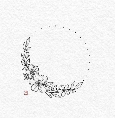 Flores em 2022 | Tatoo delicada, Inspiração para tatuagem, Tatuagem minimalista Moonflower Tattoo, Wreath Tattoo, Hand Embroidery Patterns Free, Bond Paper Design, Muster Tattoos, Wreath Drawing, Floral Tattoo Design, 3d Tattoo, Spine Tattoos