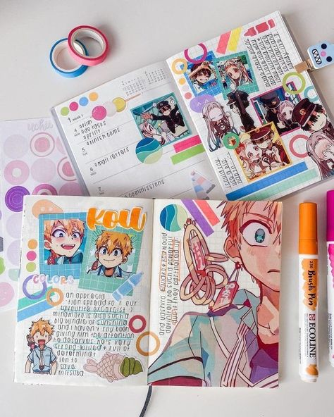 Anime Cards, Dragon Ball Z Anime, Naruto One Piece, Anime Journal, Bullet Journal Aesthetic, Sketchbook Art Journal, Bullet Journal Design Ideas, Anime Crafts, Bullet Journal Themes