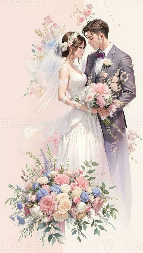 Dorothy Costume Diy, Couple Background, Bride And Groom Images, Dorothy Costume, Wedding Card Design Indian, Wedding Artwork, Couple Clipart, Wedding Carriage, Bridal Art