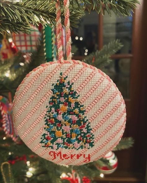 Tis’ the season to be merry and festive! Enjoy 25% off all Christmas canvases! Stockings and ornaments included. 🎄 Online code is… | Instagram Christmas Needlepoint Ornaments, Needlepoint Ornaments Christmas, Needle Point Ornaments, Christmas Canvases, Alpine Christmas, Cross Stitch Ornaments, Needlepoint Stocking, Needlepoint Projects, Christmas Needlepoint